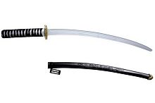 Японский Меч самурая "КАТАНА" с ножнами 2728Q, черный пластик, длина 75 см