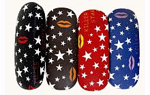 Футляр для очков принт "Звезды", на хлопушке, размер 16х4х6 см