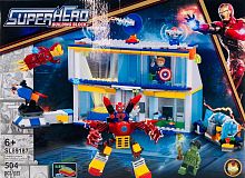 Конструктор SUPER HERO "Супергерои: База Человека-Паука" SL89187, 504 детали
