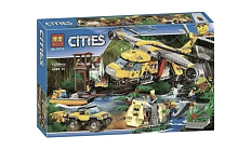 Конструктор BELA Cities "Вертолет для доставки грузов в джунгли" 10713, 1298 деталей