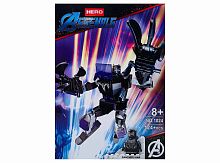 Конструктор SUPER HERO ASSEMBLS PANTER MAN "Супергерои: Черная Пантера" 1024, 124 детали