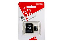 Карта памяти Smartbuy MicroSDHC 32Gb Class 10 c адаптером SD