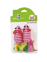 Набор игрушек для кошек "МЫШКИ" 2 шт на блистере DOBO PET 