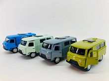 Машина УАЗ-452 "Таблетка" DIE-CAST 1:24 металлическая 10х4х5 см 12шт/уп