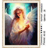 Алмазная мозаика Painting Diamond HWA5633, холст на подрамнике, круглые стразы, 40x50 см