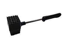 Молоток для отбивания мяса, металлический, пластмассовая ручка, длина 25 см