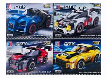 Конструктор GF CITY "Спортивные машины 4 вида" 123-556-559, 191-200 деталей