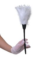 Смётка из пера антистатическая с пластиковой ручкой