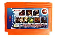 Картридж 8bit 400в1 CONTRA 1-6+CHIP & DALE1,2+M.K.4 для игровых приставок