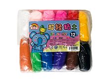 Набор Пластилина Super Clay 6612 большие пакеты 500 г, 12 шт/уп