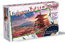 НИ Фигурный деревянный пазл Travel collection "Фудзияма, Япония", 129 деталей