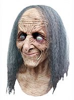 Маска Ведьма Агата 26458, коричневый латекс, серый искусственный волос, без размера
