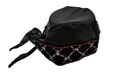 Бандана Пирата люкс (ва811, 7090B), черный полиэстер, размер 54-56