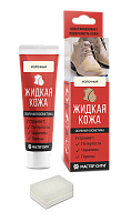 Жидкая кожа "Мастер сити ОК" для ремонта кожи 302 СВЕТЛО-БЕЖЕВЫЙ, туба 30 мл (красная коробка) со сп