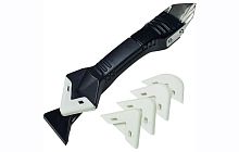 Скребок угловой для удаления и выравнивания швов герметика Silicone Trowel & Scraper 3in1