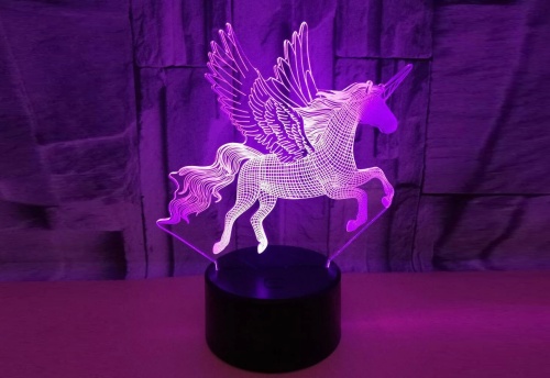 Светильник ночник "Единорог" на подставке фото 3 Светильник ночник "Единорог" на подставке фото 3