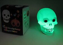 Светильник "ЧЕРЕП" светодиодный LESD1284, RGB. размер 5,5x7х8 см