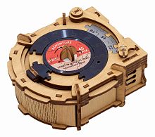 Головоломка "Квестбокс: Патефон" деревянная, шкатулка с кодовым замком и тайным хранилищем, 14+