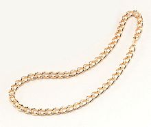 Цепь золотая толстая металл (ва552), длина 60 см