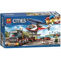 Конструктор BELA Cities "Перевозчик вертолета" 10872, 322 детали