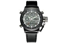 Часы мужские AMST командирские, черный ремешок (модель 3003)