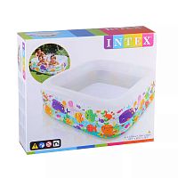 Детский надувной бассейн INTEX "Аквариум" 159х159х50см, 340л, от 3 лет