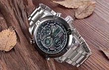 Часы мужские AMST командирские, металлический браслет (модель 3003)