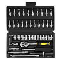 Набор инструментов автомобильный "Гаражный" 1/4", 46 предметов, в кейсе