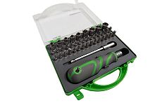 Набор инструмента Вороток + Отвертка с  трещеткой + набор бит и головок, 41 предмет