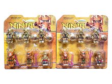 Набор NINJA Фигурки Ниндзя ЗОЛОТЫЕ, 6 шт на блистере 