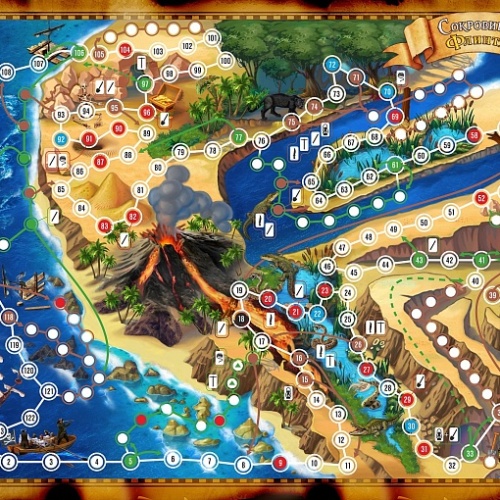 Настольная игра "Сокровища Флинта" (приключение - ходилка) фото 2 Настольная игра "Сокровища Флинта" (приключение - ходилка) фото 2