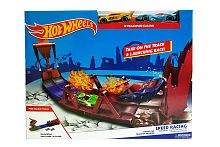 Игровой набор Трек Хот Вилс Hot Wheels MS-43 Скоростной трек на 2 машины Огненная полоса, 2 машинки