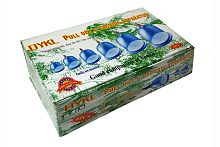 Вакуумные банки для массажа, набор 6 штук с насосом, пластик