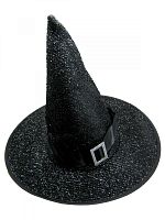 Колпак Ведьмы блестящий с пряжкой, размер 56 