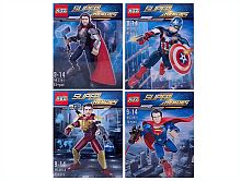 Конструктор KSZ SUPER HEROES "Супергерои 4 вида" 319, 42-96 деталей