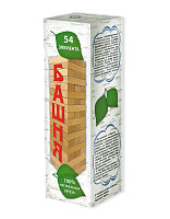 Настольная игра "Башня 54" ДЖЕНГА дерево (массив березы), в картонной коробке /20