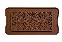 Форма силиконовая "СЕРДЕЧКИ мини" для изготовления шоколада 21 х 10,5 см