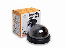 Муляж купольной видеокамеры SECURITY CAMERA видеонаблюдения, ЧЕРНЫЙ, KM-122 (6688)