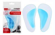 Стельки-супинаторы EGOIST для профилактики плоскостопия, гелиевые, 2 штуки