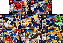 Конструктор MG Фигурки HEROES ASSEMBLE "Мстители 8в1" MG665, 38-44 деталей ЦЕНА ЗА 1 ШТУКУ !