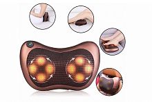 Массажная подушка "CAR&HOME", одностороннее вращение, роликовая, коричневый