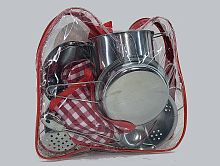 Набор детской посуды металлической в рюкзаке PY555-55