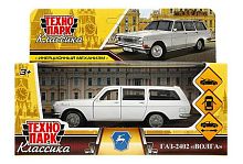 Машина модель ГАЗ-2402 "Волга" металлическая, белая, 12 см, в коробке