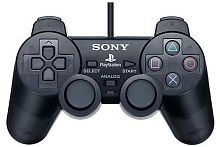 Джойстик PS 2 проводной Controller Analog Black (no box) черный
