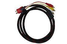 Кабель-переходник MRM A390 HDMI - 3 RCA Орбита HDMI -  Jack 3,5 мм на 3 гнезда 3,5 мм, 1,4 метра