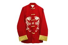 Рубаха мужская китайская, красный полиэстер, размер XXL