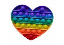 Сенсорная игрушка POP IT антистресс ПОП ИТ Вечная пупырка СЕРДЦЕ 13*11,5 см