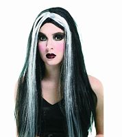 Парик Ведьмы с проседью 75001, синтетическое волокно, длина 50 см