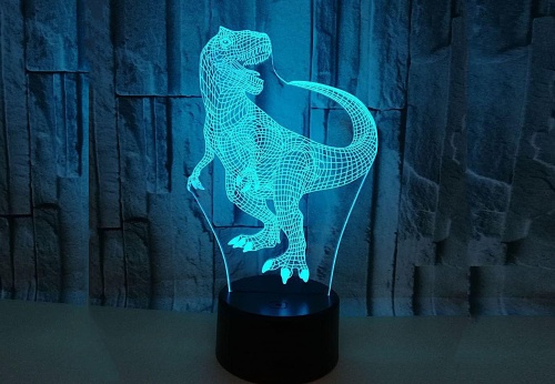 Светильник ночник "Тиранозавр" на подставке фото 3 Светильник ночник "Тиранозавр" на подставке фото 3