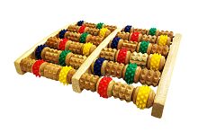 Роликовый массажер для ног MASSAGE FOOTS, дерево